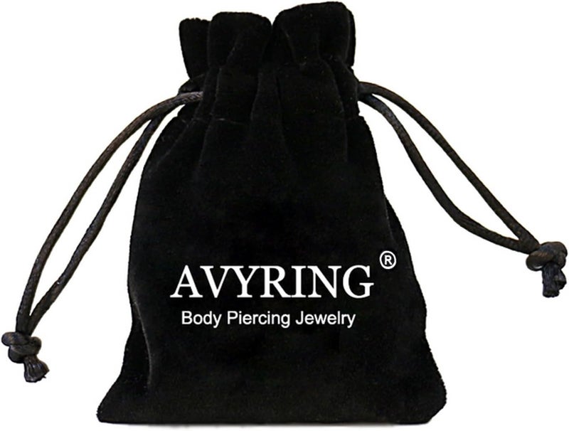 AVYRING خواتم أنف بلاستيكية واضحة لثقب الأنف لجراحة، مثبت أنف، دبابيس أنف، حلق شفاه، لسان، أذن، خواتم أنف واضحة للعمل، خواتم حلمة، حلقة حدوة، غضروف، روق، حلق ديث، مثبتات ثقب صناعية بلاستيكية - Image 3